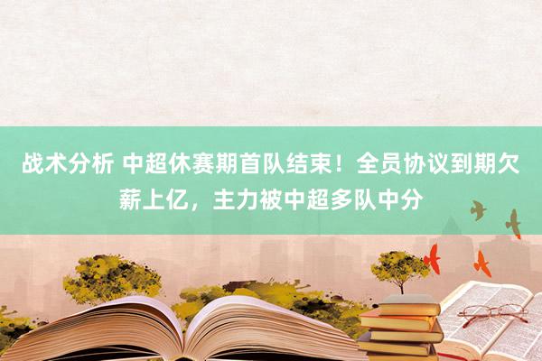 战术分析 中超休赛期首队结束！全员协议到期欠薪上亿，主力被中超多队中分